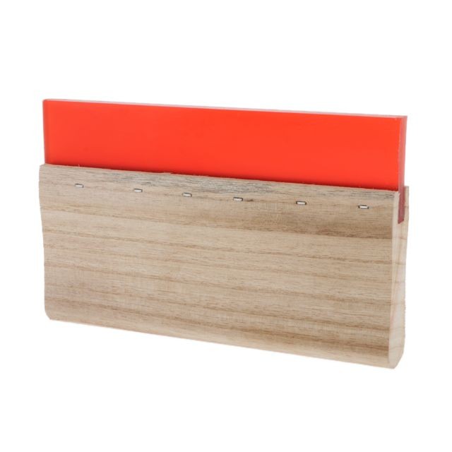 marque generique Racloir d'encre en bois de racloir de poignée en bois de racloir d'impression rouge 20cm