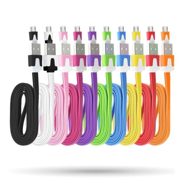 Shot - Câble Chargeur pour Manette XBox One USB / Micro USB 1m Noodle Universel Connecteur (VIOLET) - Mannette xbox one