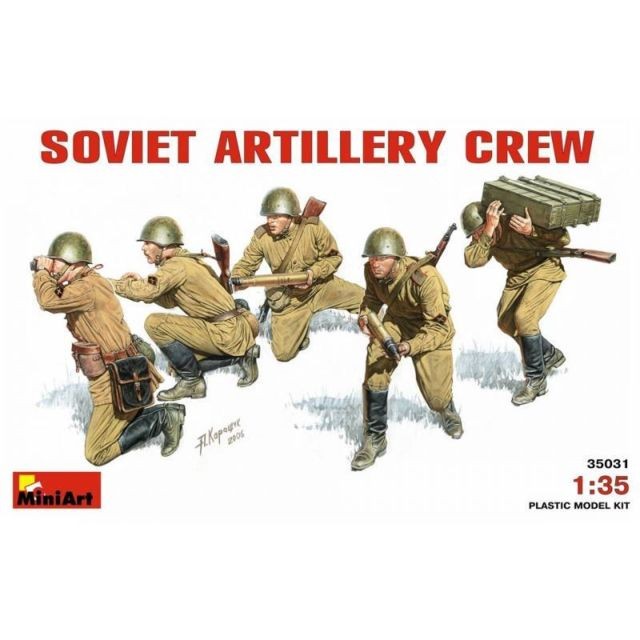 Mini Art - Figurine Mignature Soviet Artillery Crew Mini Art  - Mini Art