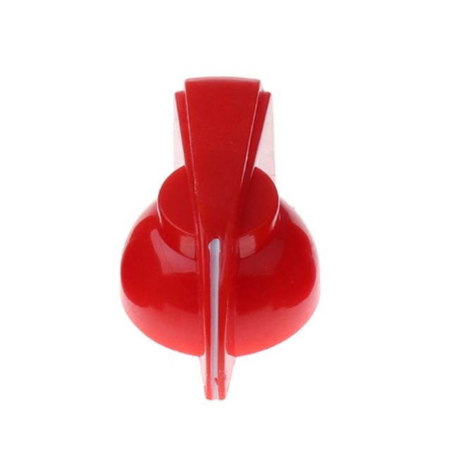 marque generique - potentiomètre en plastique pédale bouton 6mm dia fileté vis bouchon en rouge marque generique  - Poignée de meuble