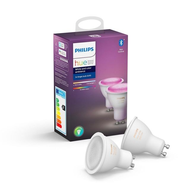 Philips Hue - White & Color Ambiance Spots GU10 6.5W x2 - Philips Hue