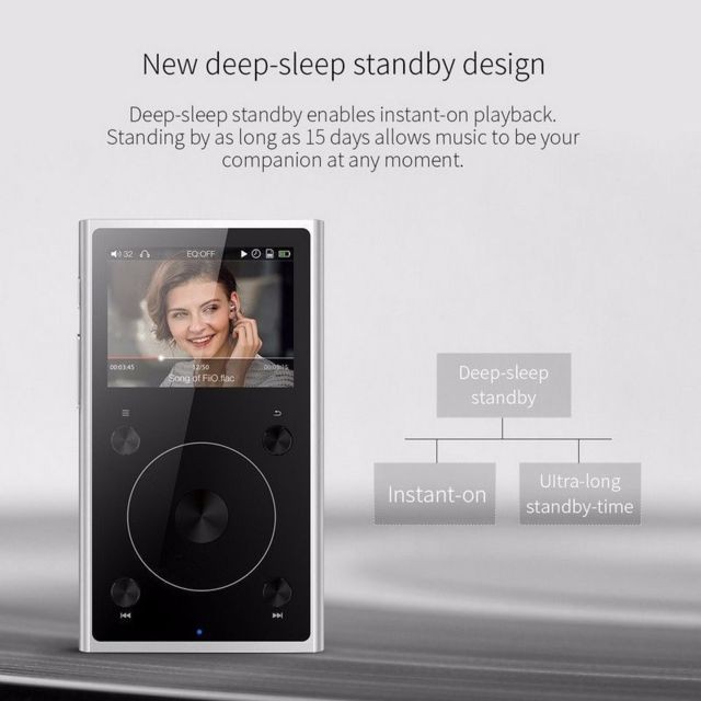 Lecteur MP3 / MP4 X1 Lecteur Baladeur MP3 Bluetooth Sans Perte Haute Résolution Musique Sans Fil