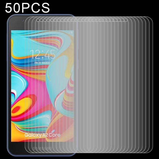 Wewoo - Film de verre trempé de non plein écran pour 50 PCS 2.5D Galaxy A2 Core Wewoo  - Protection écran tablette