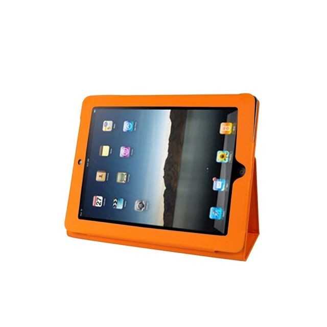 Wewoo - Smart Cover Housse en cuir de haute qualité avec support pour iPad 2 Orange Wewoo  - Coque, étui smartphone