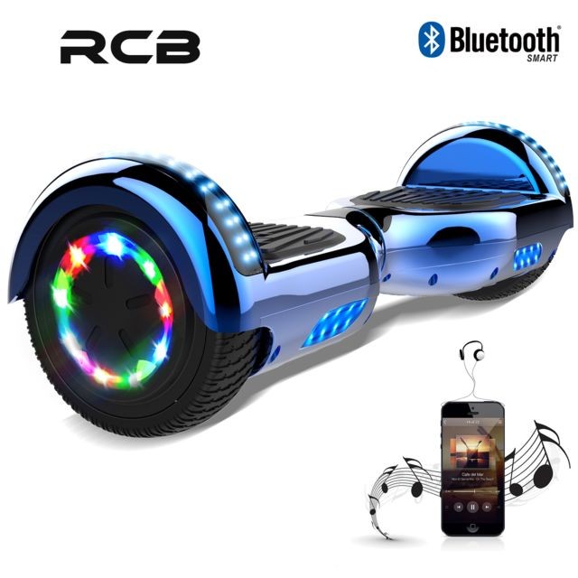 Rcb - Hoverboard 6.5 Pouces, Self Balance Scotter Electrique, Roues LED Light, Bluetooth, Moteur 700W Rcb  - Hoverboard Gyropode