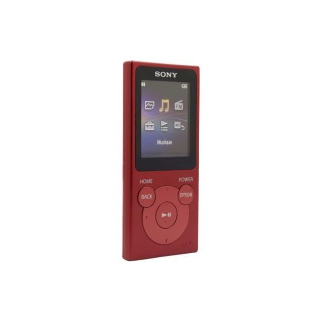 Lecteur MP3 / MP4 Sony NWE394R 8Go Rouge