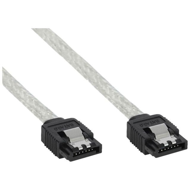 Inline - Câble rond InLine® SATA 6Gb / s avec verrous 0,75m - Câble Intégration