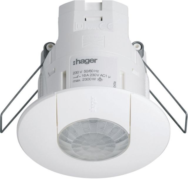Hager - détecteur de présence - encastré - plafond - 360 degrès - hager ee815 - blanc Hager   - Hager
