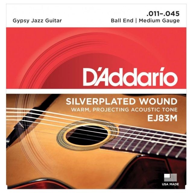 D'Addario - Jeux guitare manouche D'addario Gypsy Jazz Medium 11-45 - EJ83M D'Addario  - D'Addario