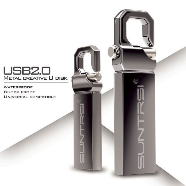 marque generique - 16Go USB 2.0 Clé USB Clef Mémoire Flash Data Stockage Porte-clés Argent Créative marque generique  - marque generique