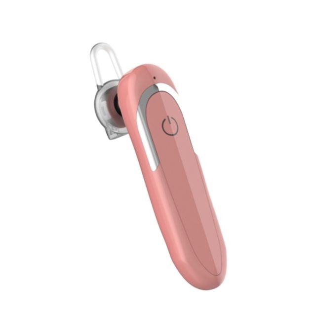 Ecouteurs intra-auriculaires Wewoo Écouteur Bluetooth D5 Type d'oreille suspendue Entreprise Étanche Anti-sueur Réduction de bruit Écouteurs HiFi Casque Rose