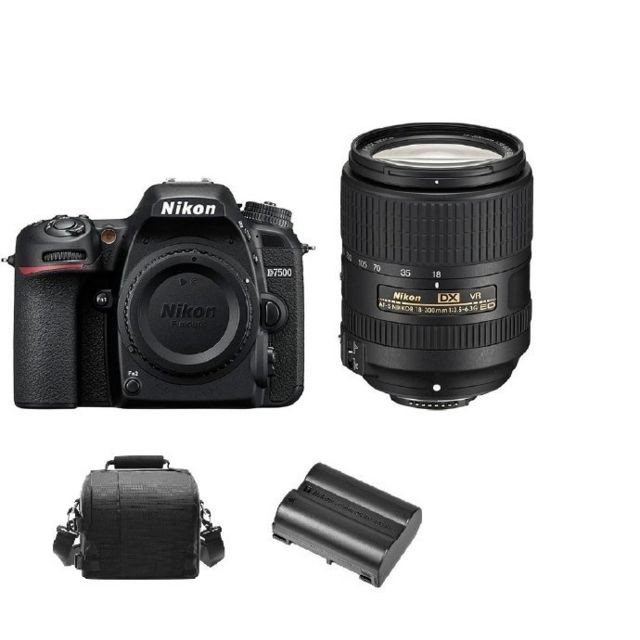 Nikon - NIKON D7500 + AF-S 18-300MM F3.5-6.3G ED VR DX + camera Bag + EN-EL15A Battery Nikon  - Photo & Vidéo Numérique
