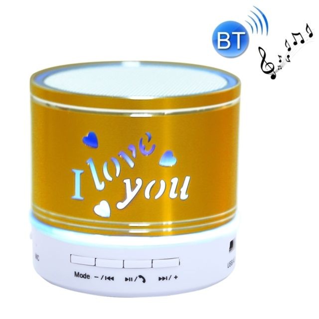 Wewoo - Mini enceinte Bluetooth jaune Mini Haut-Parleur Stéréo Portable, avec Microphone Intégré et RVB LED, Appels Mains Libres & Carte TF & AUX IN, Distance Bluetooth: 10m Wewoo  - Hifi