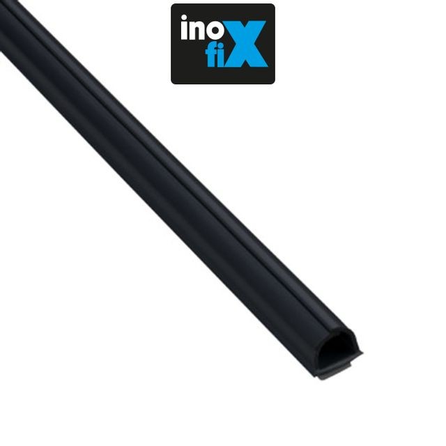 Moulures et goulottes Inofix Inofix - Lot de 4 gaines adhésives Cablefix 8 x 7 mm noir