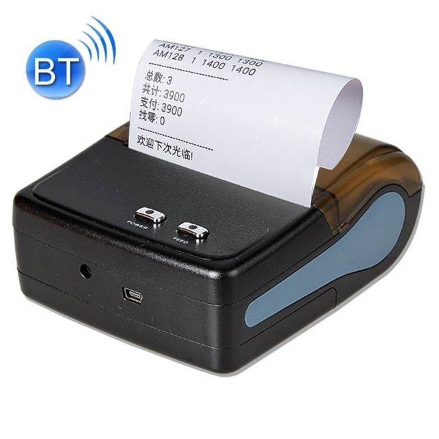 Wewoo - Etiqueteuse noir Imprimante thermique de reçu de position de Bluetooth de Portable 80mm - Imprimante bluetooth