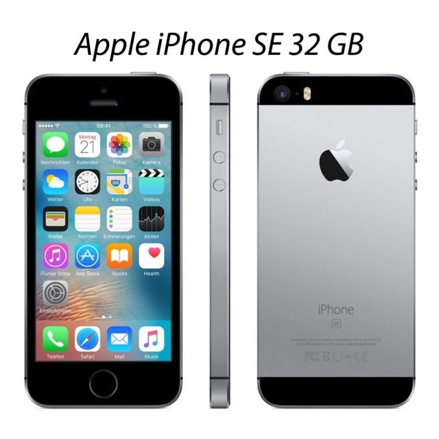 Apple - iPhone SE 32 GB space gray - iPhone SE iPhone