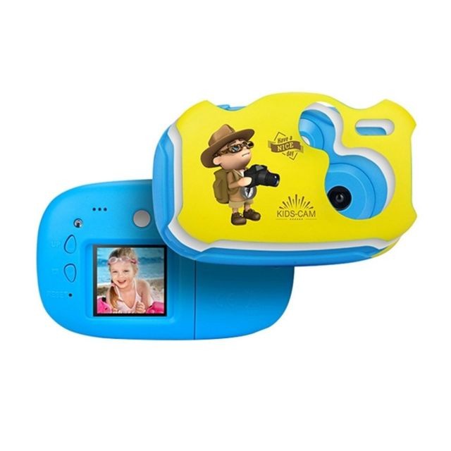 Wewoo - Caméra Enfant 2.0 mégapixels 1.44 pouces écran HD Creative Mini appareil photo numérique bricolage pour les enfants bleu - Appareil photo enfant