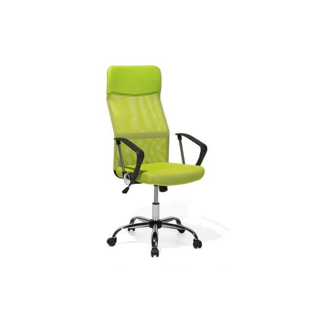 Beliani - Chaise de bureau verte classique DESIGN Beliani  - Mobilier de bureau Argent