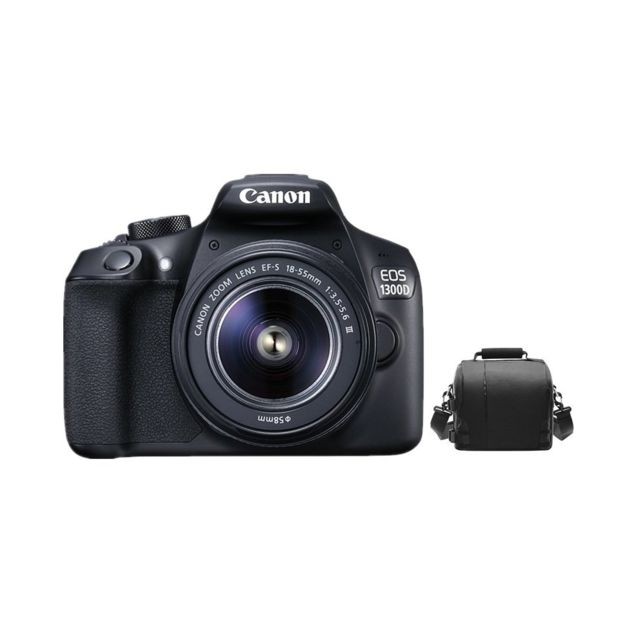 Canon - CANON EOS 1300D KIT EF-S 18-55mm F3.5-5.6 IS III + Canon Bag - Reflex Numérique
