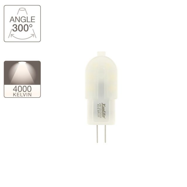Xanlite - Ampoule LED Capsule, culot G4, 2W cons. (180 lumens), lumière blanche neutre - Xanlite