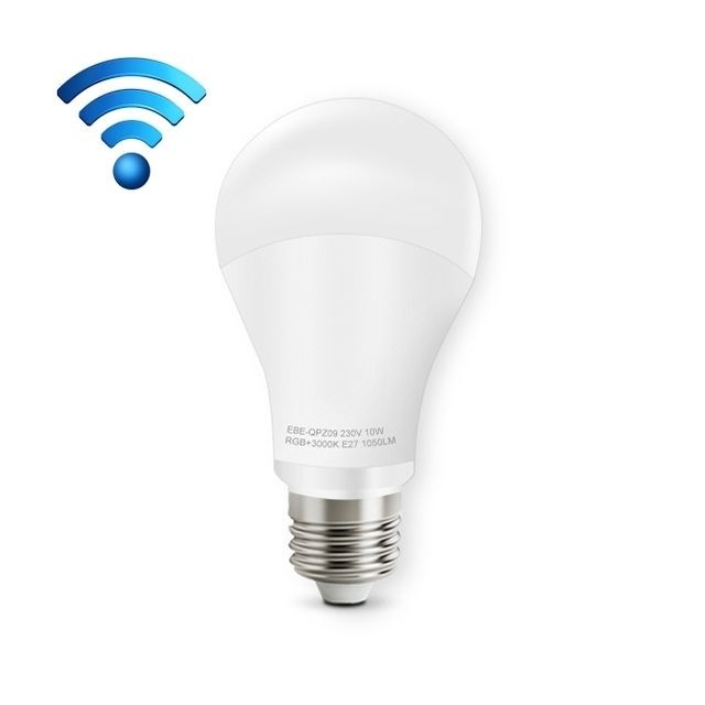 Wewoo - Ampoule LED connectée E27 - intelligente WiFi à changement de couleur 10 W, 14 DEL 3000K + RGB 1050 LM Fonctionne avec Alexa et Google Home, CA 230V - Wewoo