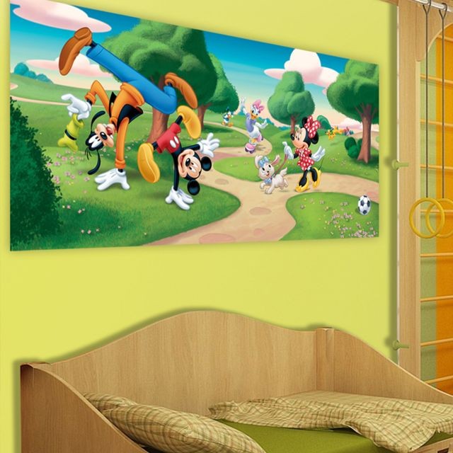 Bebe Gavroche - Poster géant Mickey Minnie au Parc Disney 202X90 CM - Affiches, posters