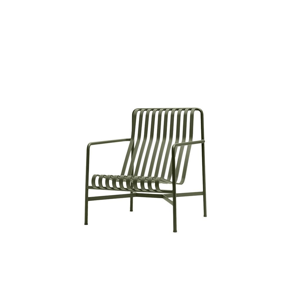 Hay Palissade Lounge Chair High - olive