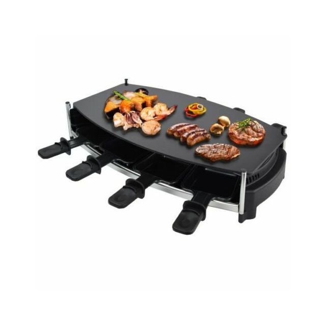 Syntrox Germany - Raclette pour 8 personnes avec plateau en verre Syntrox Germany - Raclette, crêpière Syntrox Germany