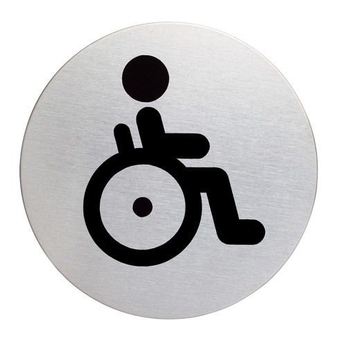 Durable - Plaque ronde Ø 8,3 cm pictogramme """"handicapé"""" Durable Durable  - Accessoires Bureau