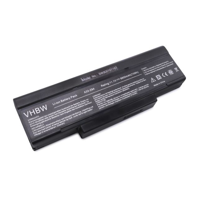 Vhbw - batterie vhbw Li-Ion  6600mAh (11.1V) noire pour ordinateur portable Philips Freevents X54, X57, X58, X72 Vhbw  - Batterie PC Portable