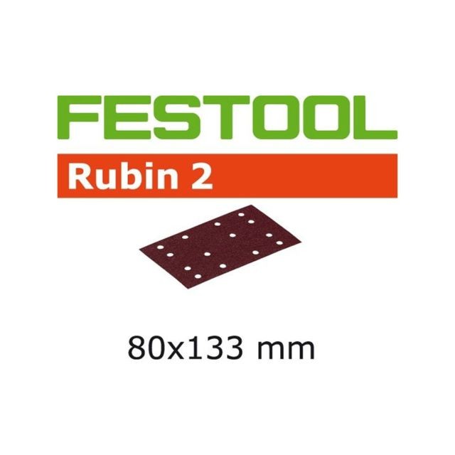 Festool - Lot de 10 abrasifs StickFix 80x133mm pour bois STF 80X133P180RU2/10 FESTOOL 499060 Festool  - Festool