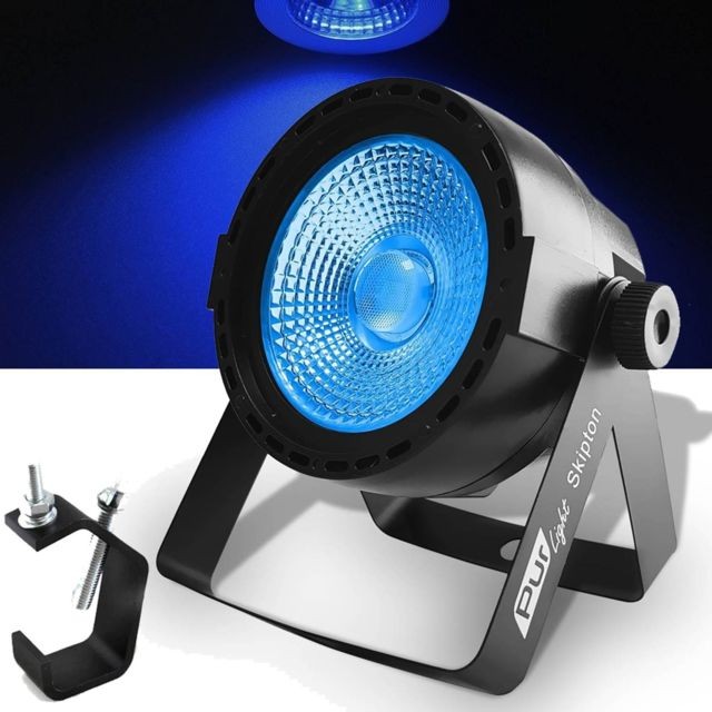 Pur Light - Jeu de lumière SONO DJ LIGHT PAR à LED COB 1x30W 3-en-1 RGB - PurLight SKIPTON DISCO SOIREE CLUB + Crochet inclus - Eclairage de soirée