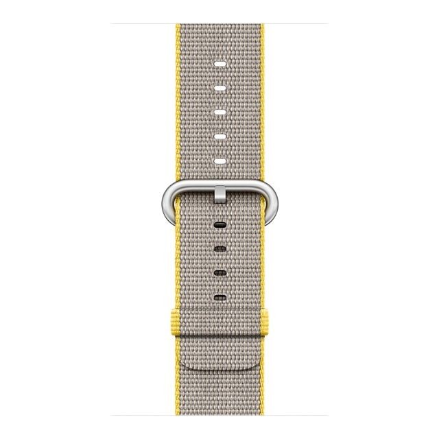 Apple - Bracelet MNKJ2ZM/A - 42/44 mm - Gris, Jaune Nylon - Bracelets Apple Watch Accessoires Apple Watch