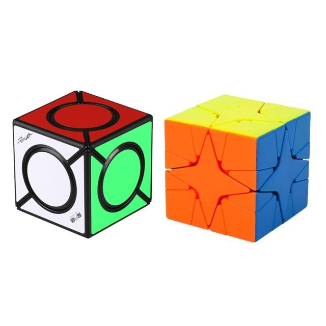 marque generique - 2PCS Magic Cube Toy Puzzle Cube Toy Cadeau Pour Enfants Adultes Brain Teaser Toy - Puzzles Enfants