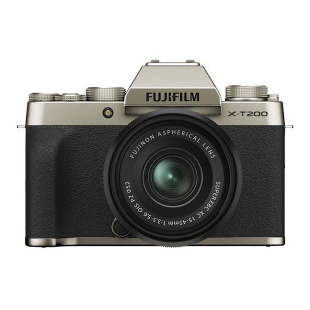 Fujifilm - PACK FUJIFILM X-T200 Gold + Objectif XC15-45 PZ - Appareil Hybride