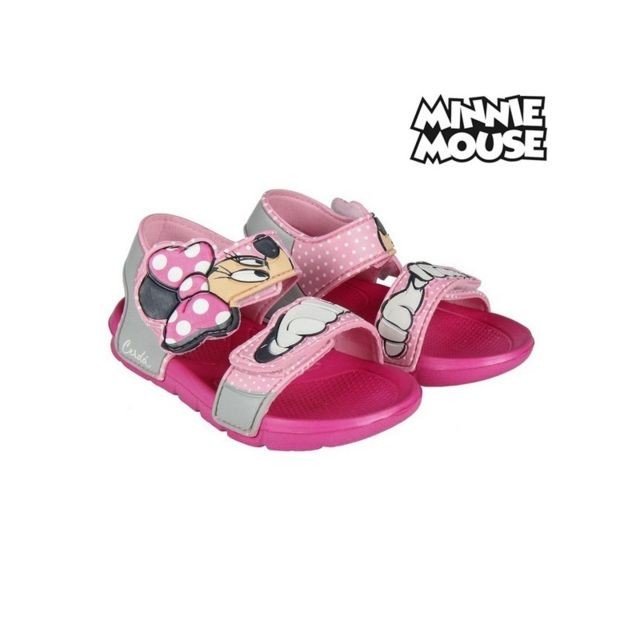 Minnie - Sandales de Plage Minnie Mouse 73057 Rose Minnie  - Jeux de plage