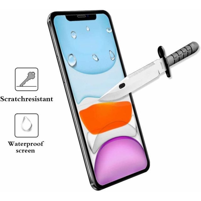 Cabling CABLING® Verre Trempé iPhone 11 /XR 6.1"" Film Protection Ecran Dureté 9H, sans Bulles, 3D-Touch, Face ID Protégé pour iPhone 11