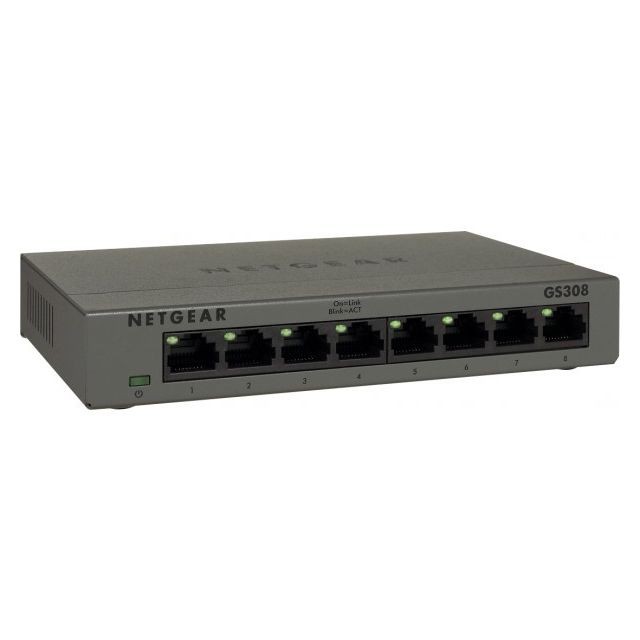 Netgear - ABI DIFFUSION Netgear GS308 switch 8 ports 10/100/1000 métal - Netgear