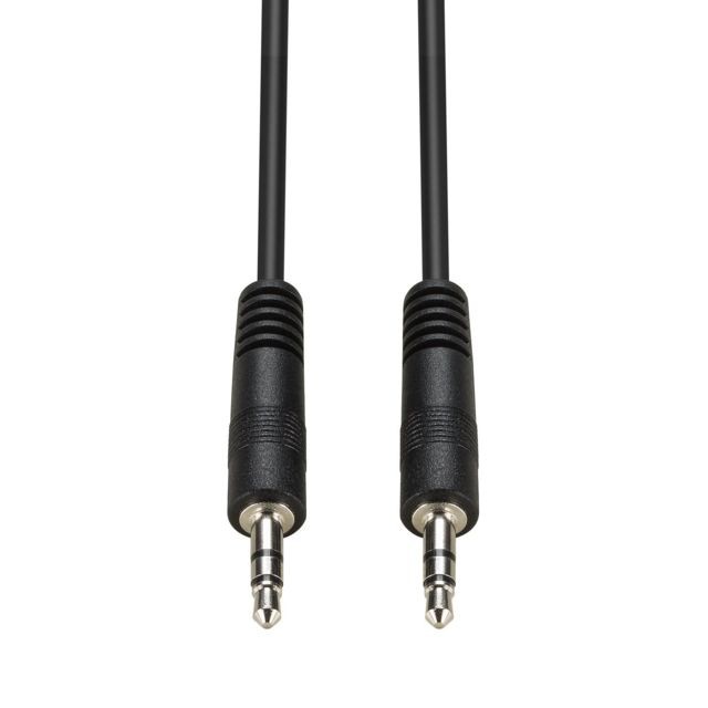Câble Jack CABLING® Cable jack stéréo - Noir - 3,5 mm -3,5 mm - Longueur: 5 m