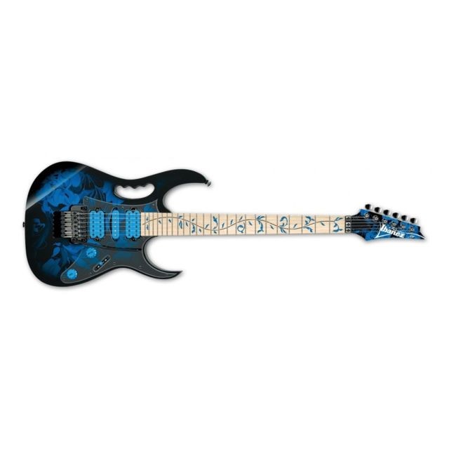 Ibanez - Ibanez Steve Vai JEM77P-BFP - Blue Floral Pattern - Guitare électrique (+ étui) - Etui guitare