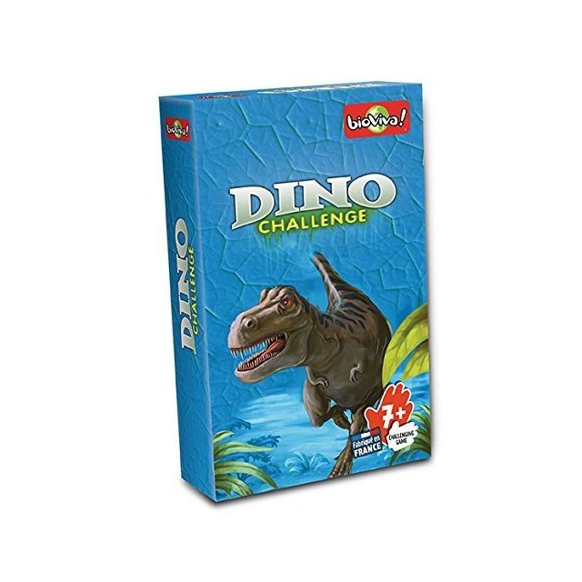 Jeux de cartes Bioviva Bioviva Dino Challenge Blue - Dinosaur Educational Card Game