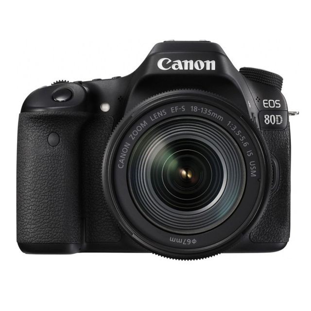 Canon - PACK CANON EOS 80D + 18-135 IS USM - Appareil photo avec zoom puissant