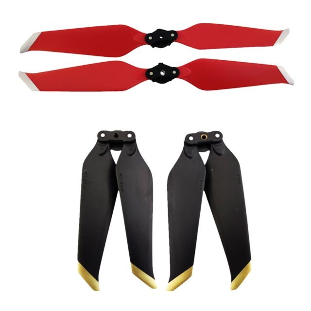 marque generique - Hélice quadricoptère 4 pièces avec hélice pour dji mavic noir + rouge marque generique  - Helice