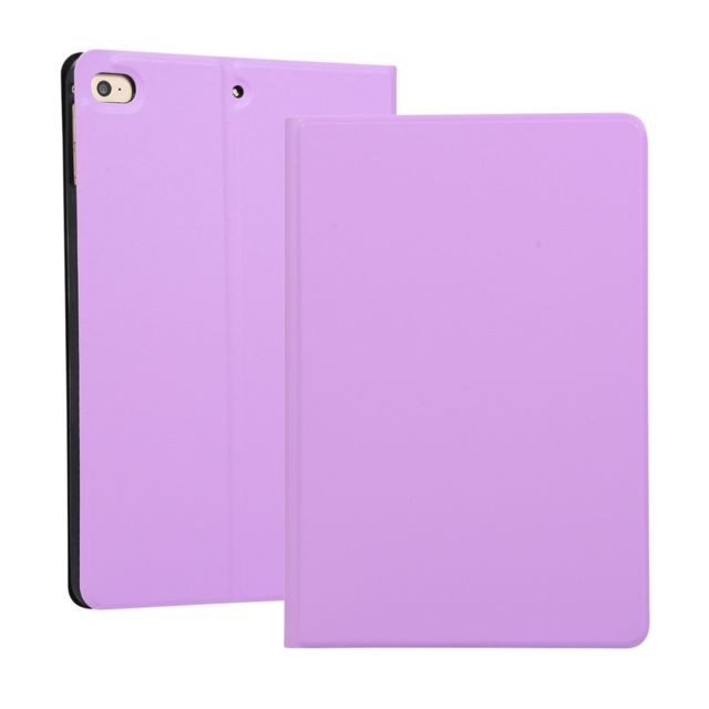 Wewoo - Housse Étui Coque à rabat horizontal en cuir TPU Elastic Force pour iPad Mini 2019 et 4avec support violet Wewoo - Accessoires iPad Accessoire Tablette