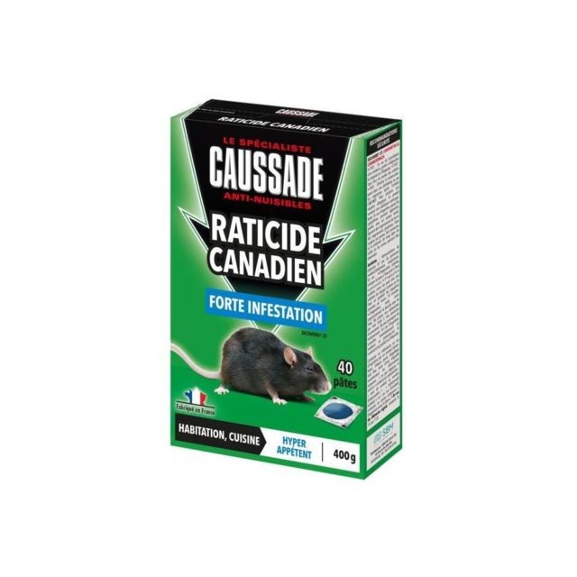 Caussade - CAUSSADE CARPT400 Souris & Rats - Pat appât Forte Infestation - 150 g Cau Caussade  - Caussade
