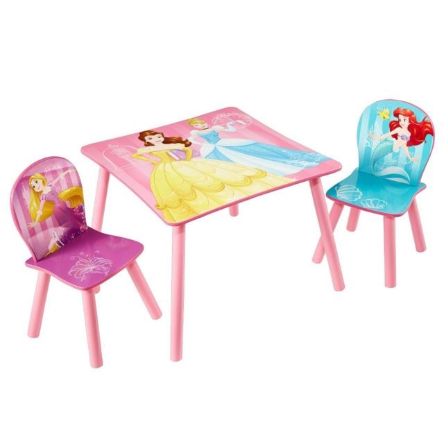 WORLDS APART - Ensemble table et 2 chaises Princesses Disney WORLDS APART  - WORLDS APART