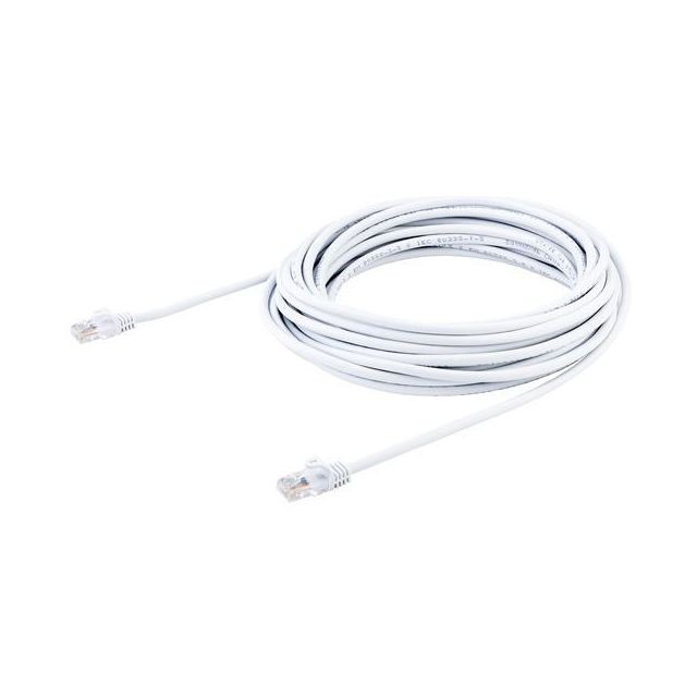 Startech Câble réseau Cat5e sans crochet de 10 m - Blanc