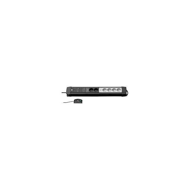 Brennenstuhl - Multiprise PremiumPlus 4 prises + 2 permanentes avec Interrupteur déporté Noir/Gris 3m BRENNENSTUHL 1156051071 Brennenstuhl  - Brennenstuhl