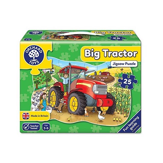 Orchard Toys - Big Tractor Shaped Floor Puzzle Orchard Toys  - Accessoires Puzzles Orchard Toys