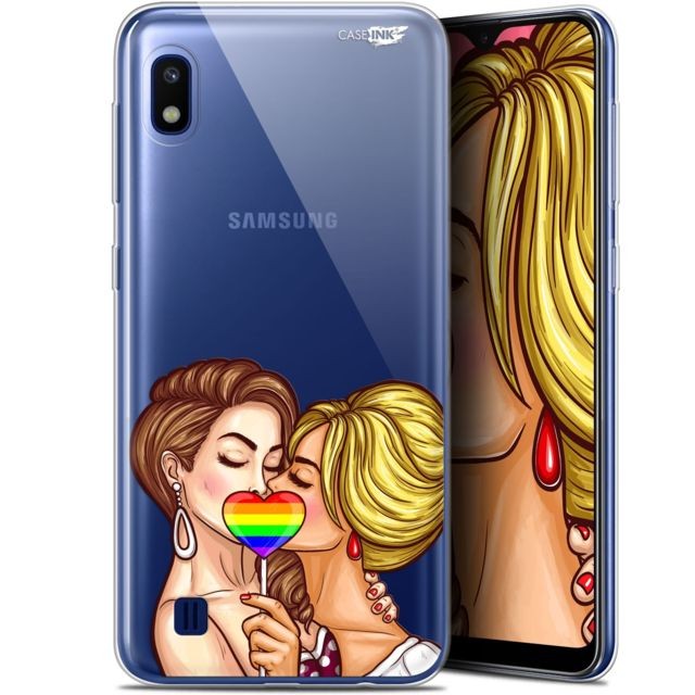 Caseink - Coque arrière Samsung Galaxy A10 (6.2 ) Gel HD [ Nouvelle Collection - Souple - Antichoc - Imprimé en France] 2 Girls 1 Candy Caseink  - Lenovo a10 70